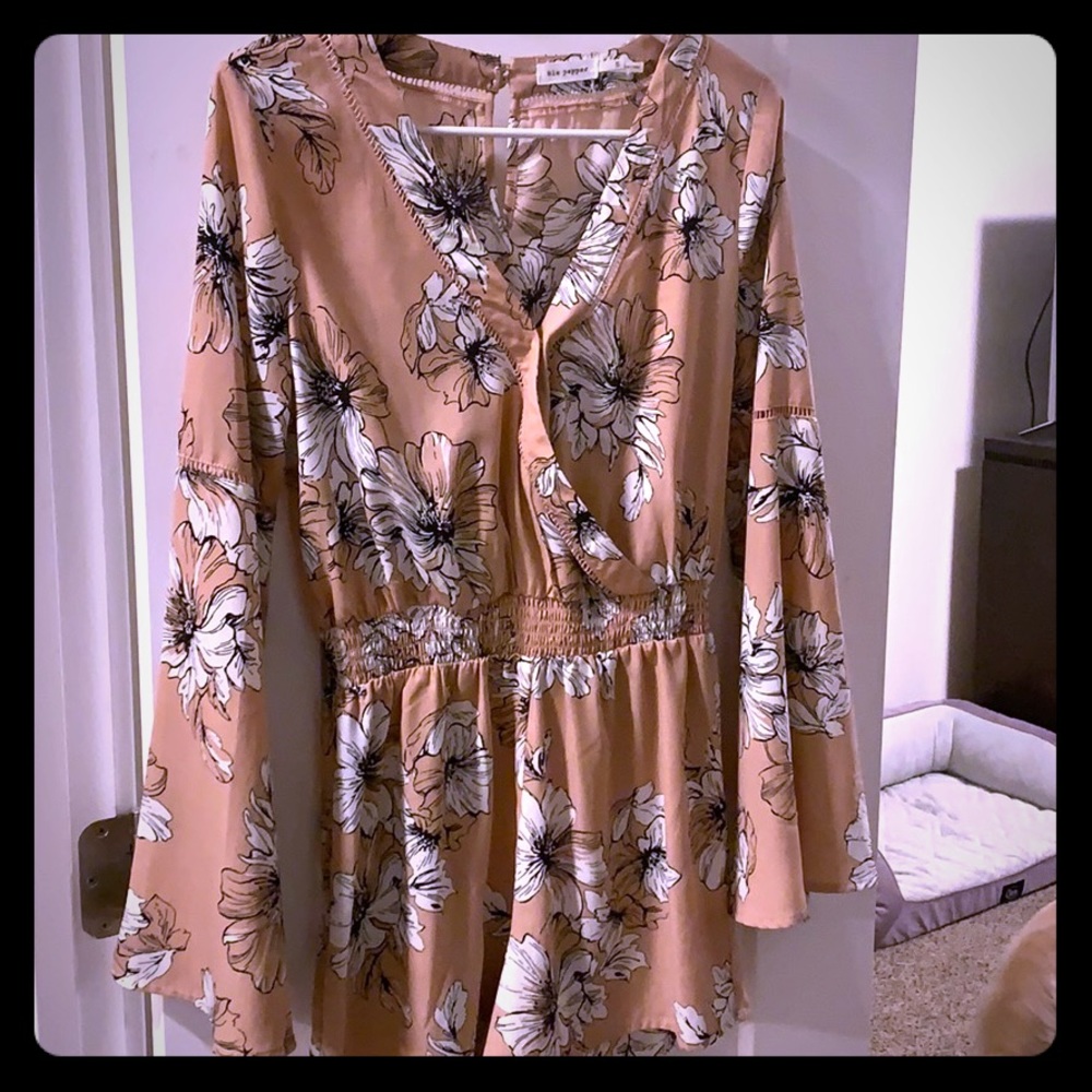 Blu pepper floral romper